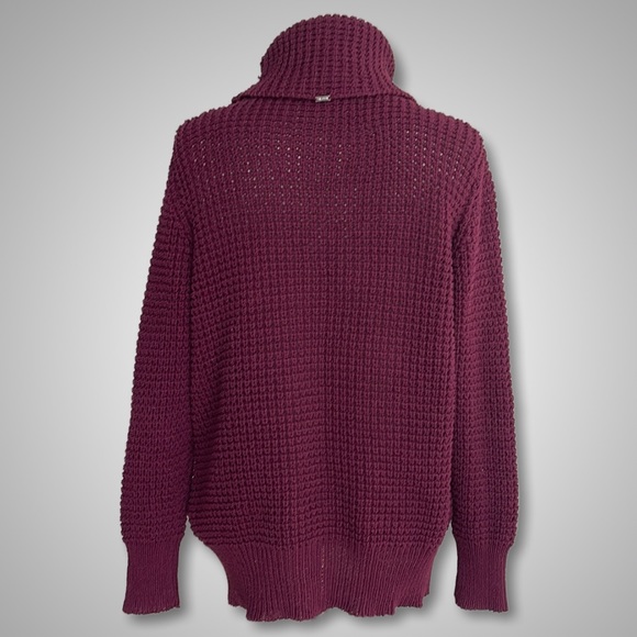 { St. John } - Open Knit Turtleneck Sweater - Picture 2 of 5